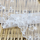 Spot white polyester thread candy little star non-elastic polyester thread knitted embroidery curtain lace accessories wholesale