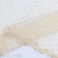 Four-color unilateral silver thread scale pattern embroidery lace, accessories wholesale curtain sofa cushion DIY lace