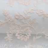 Five-color polyester thread soft bullet flower embroidery lace, accessories wholesale curtain mother lace