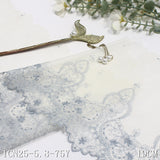 Two-color unilateral French pattern mesh embroidery 19cm curtain sofa cushion lace lace accessories DIY