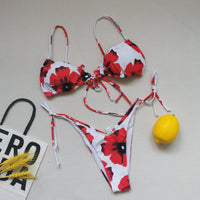 Cross border popular European and American swimwear bikini multi-color sexy split women's swimwear bikini wholesale [OEM]