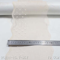 Apricot mesh polyester thread rhombus embroidery lace, wholesale accessories, curtain underwear clothing decorative lace