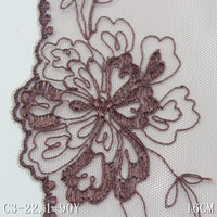 Two-color unilateral antique flower light and elastic embroidery 15cm clothing home textile lace accessories