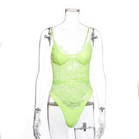 Summer new women&#039;s sexy lace eyelash sexy bra bottoming jumpsuit 4048