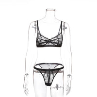 In spring and summer, women&#039;s multicolor perspective lace rim bra sexy suit 7601