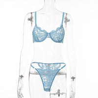 New eBay's popular European and American sexy lingerie set with steel band and lace 12925