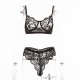 European station fashion foreign trade lace gathered sexy underwear female suit 13328