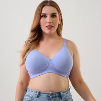 New boutique oversized bra without steel ring full cup 125C fat MM European and American underwear wide shoulder strap