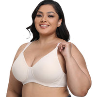 New boutique oversized bra without steel ring full cup 125C fat MM European and American underwear wide shoulder strap