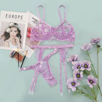 European and American female lace perspective sexy eyelash sexy suit 14351