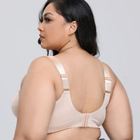 New European and American oversized wide shoulder strap ultra-thin underwired fat MM bra lace FG