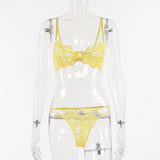 New eBay's popular European and American sexy lingerie set with steel band and lace 12925